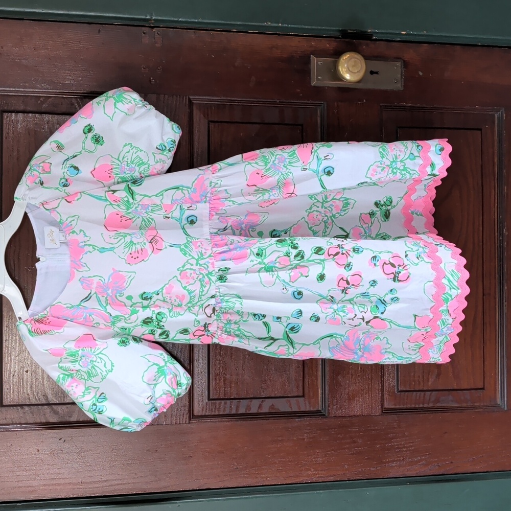 Lilly Pulitzer Mini Knoxlie Dress In Multi Oversized Orchids 12 - Picture 4 of 13